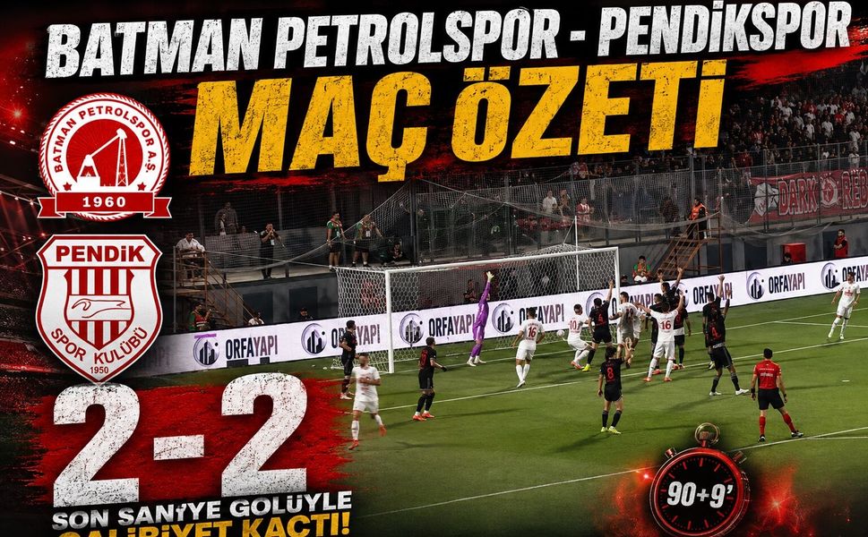 Batman Petrolspor - Pendispor Maç Özeti