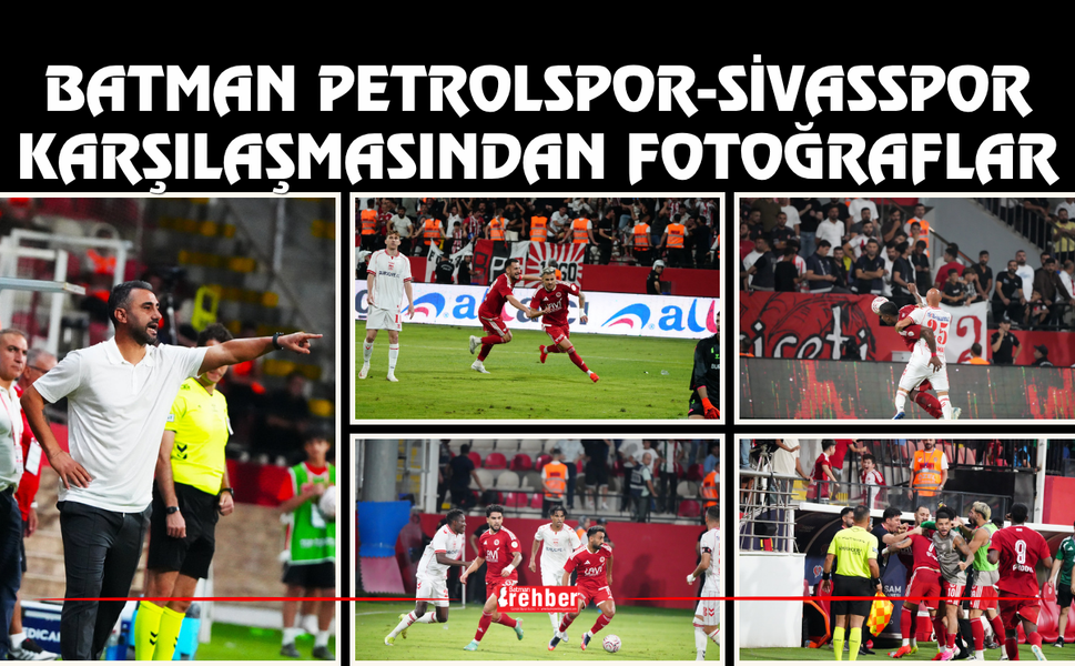 Batman Petrolspor-Sivasspor Karşılaşmasından Fotoğraflar