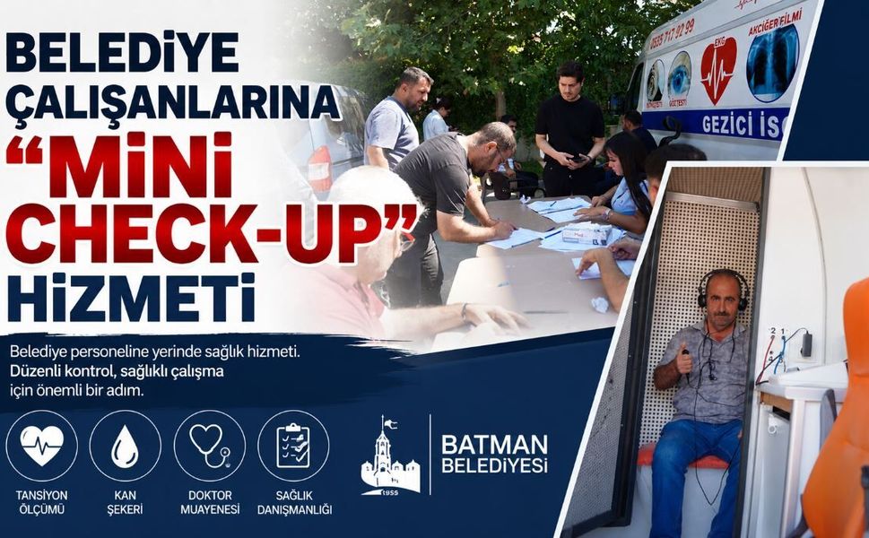 Belediye Çalışanlarına "Mini Check-Up" Hizmeti