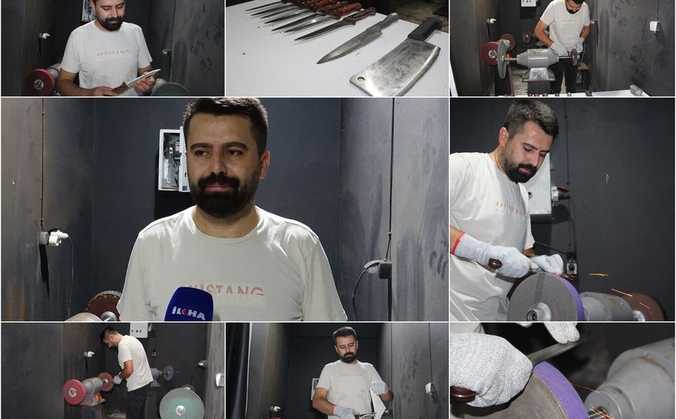 Bıçak bileme ustası Erdem: Profesyonel bileme bıçağın ömrünü uzatıyor