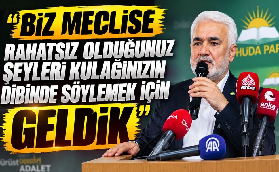Biz Meclise Rahatsız Olduğunuz Şeyleri Kulağınızın Dibinde Söylemek İçin Geldik