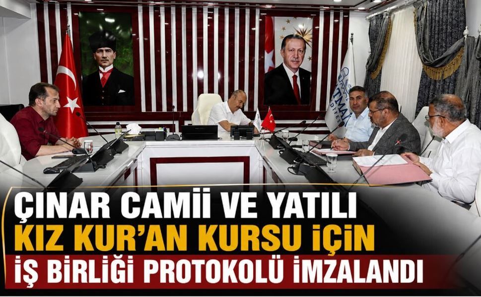 Çınar Camii ve Yatılı Kız Kur’an Kursu İçin İş Birliği Protokolü İmzalandı