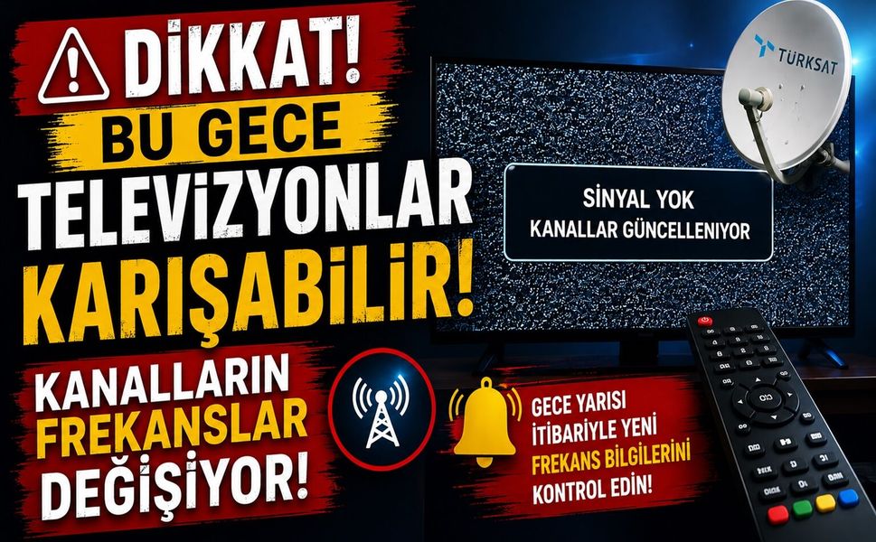 Dikkat Bu Gece Televizyonlar Karışabilir! Kanalların Frekanslar Değişiyor