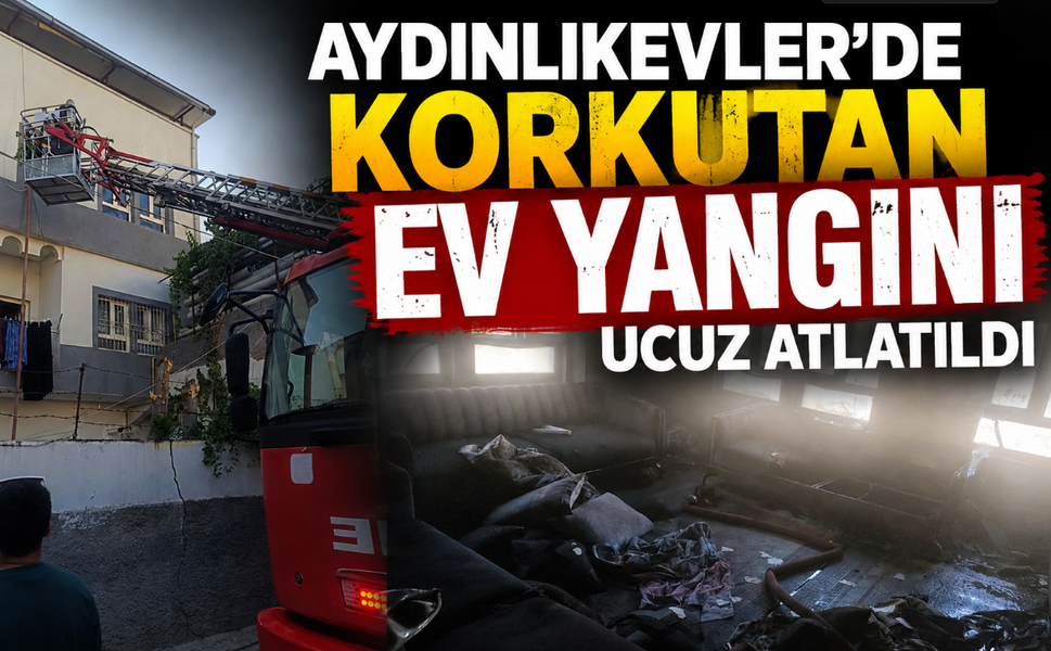 Aydınlıkevler'de Korkutan Ev Yangını Ucuz Atlatıldı