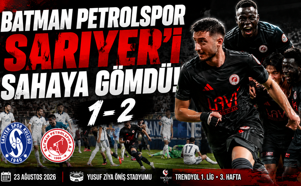 Batman Petrolspor Sarıyer'i Sahaya Gömdü