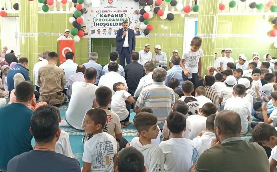 Gercüş’te Yaz Kur’an Kursları Kapanış Töreni Düzenlendi