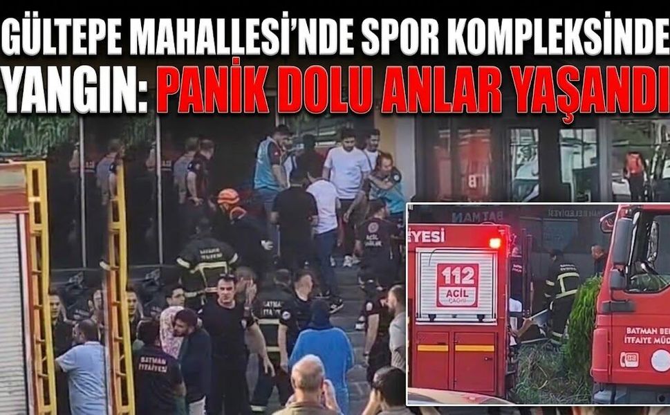 Gültepe Mahallesi’nde Spor Kompleksinde Yangın: Panik Dolu Anlar Yaşandı