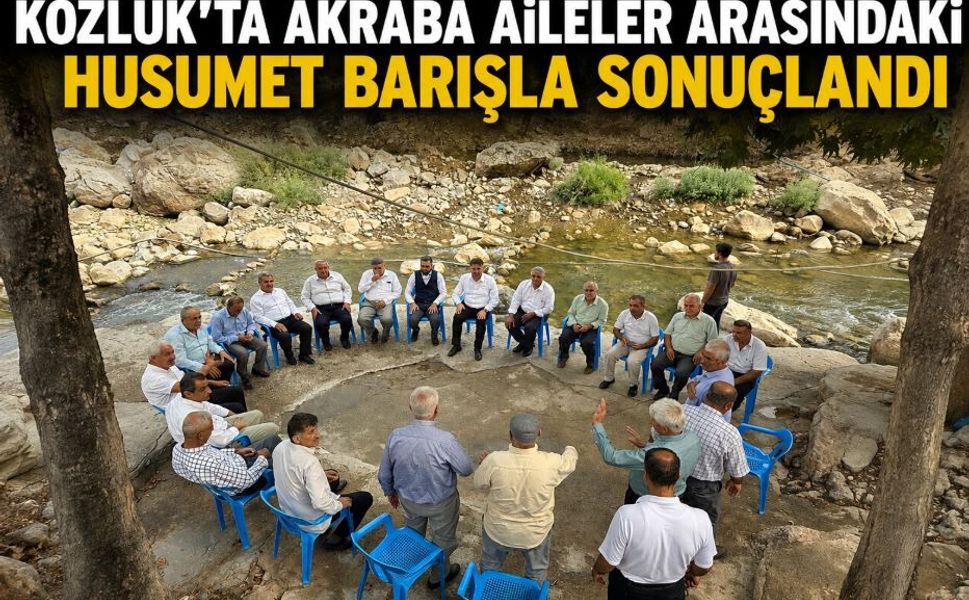 Kozluk’ta Akraba Aileler Arasındaki Husumet Barışla Sonuçlandı
