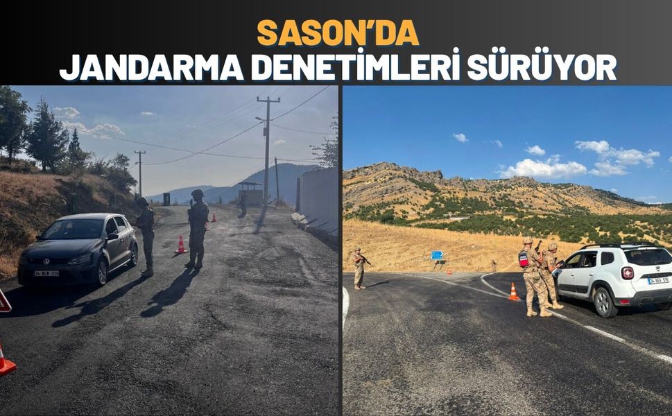 Sason’da Jandarma Denetimleri Sürüyor