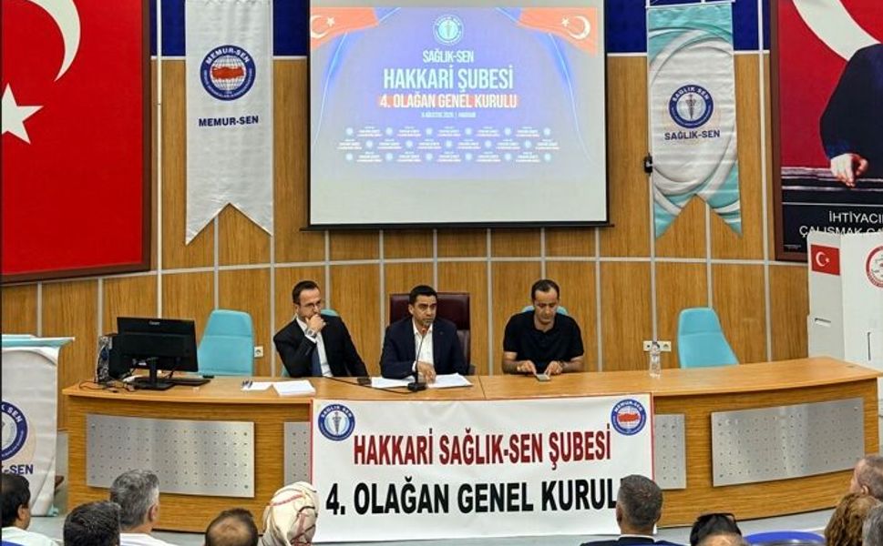 Sağlık-Sen Batman Şube Başkanı Dursun, Hakkâri’de Genel Kurula Katıldı