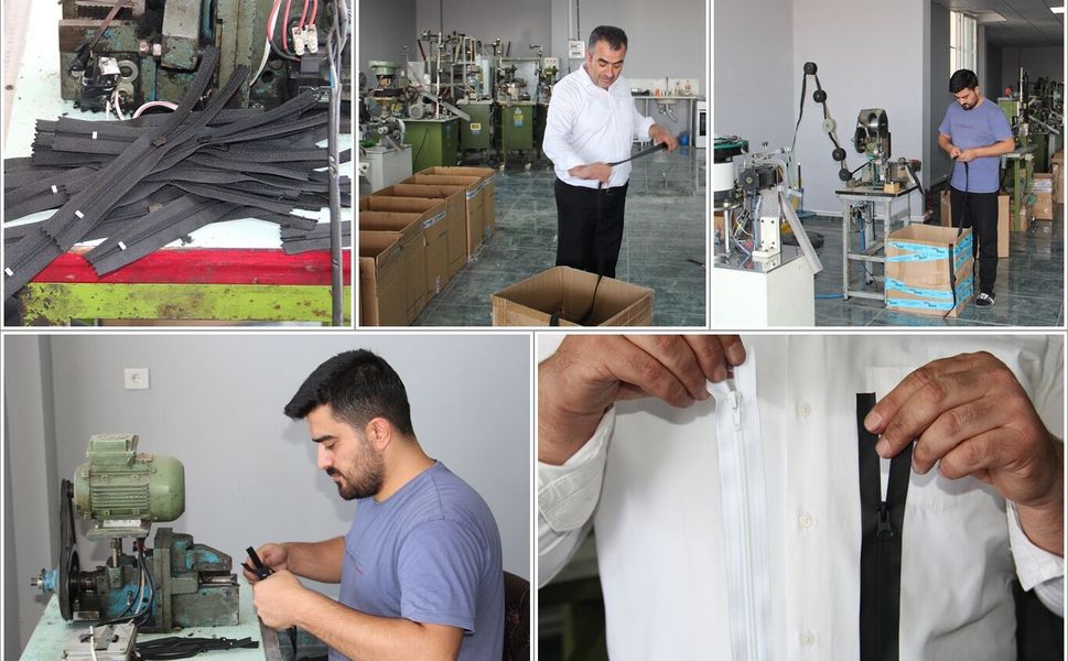 Tekstil kenti Batman'da fermuar üretimi de başladı