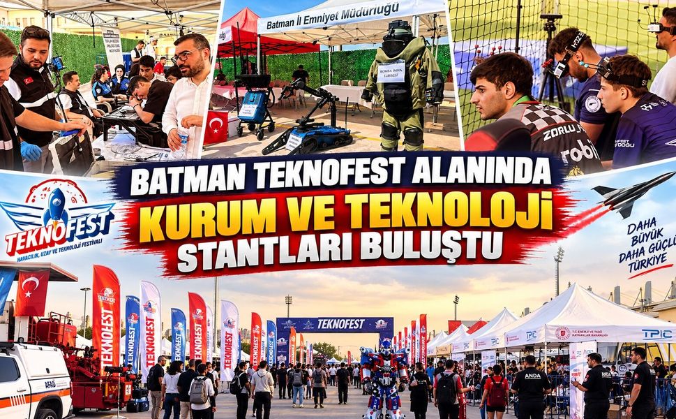 Batman TEKNOFEST Alanında Kurum ve Teknoloji Stantları Buluştu