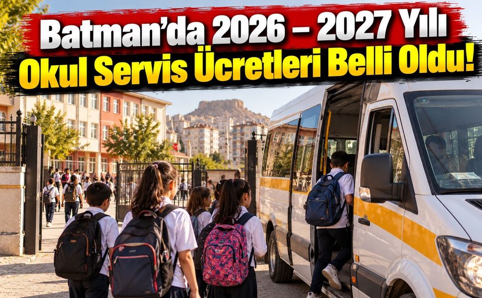 Batman’da 2026 – 2027 Yılı Okul Servis Ücretleri Belli Oldu!