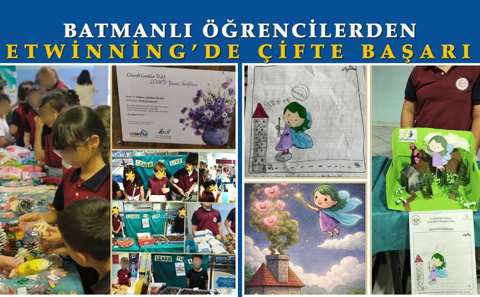 Batmanlı Öğrencilerden eTwinning’de Çifte Başarı