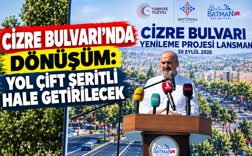 Cizre Bulvarı’nda Dönüşüm: Yol Çift Şeritli Hale Getirilecek