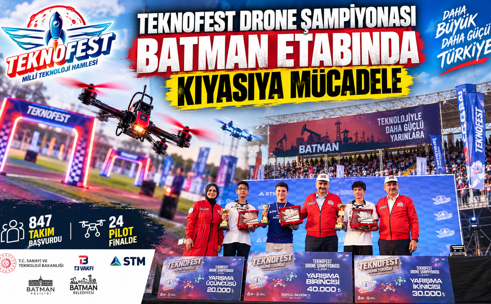 TEKNOFEST Drone Şampiyonası Batman Etabında Kıyasıya Mücadele