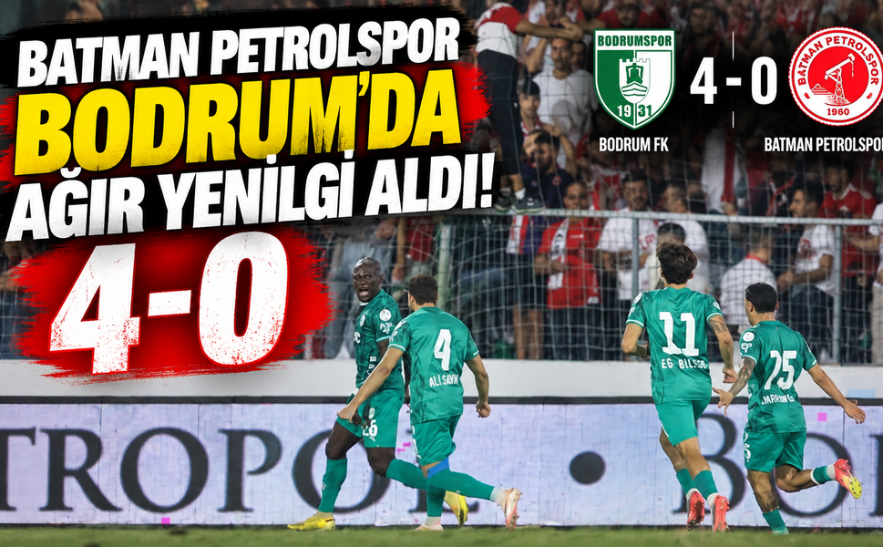 Batman Petrolspor Bodrum’da Ağır Yenilgi Aldı!