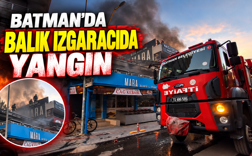 Batman'da Balık Izgaracıda Yangın