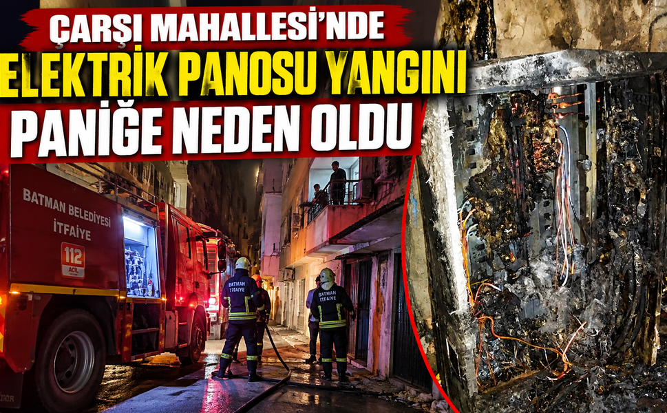 Çarşı Mahallesi’nde Elektrik Panosu Yangını Paniğe Neden Oldu