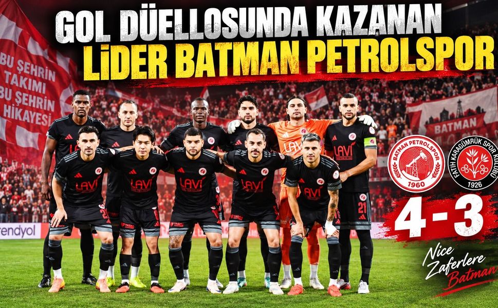 Gol düellosunda kazanan lider Batman Petrolspor