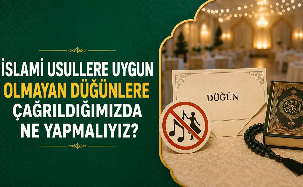 İslami Usullere Uygun Olmayan Düğünlere Çağrıldığımızda Ne Yapmalıyız?