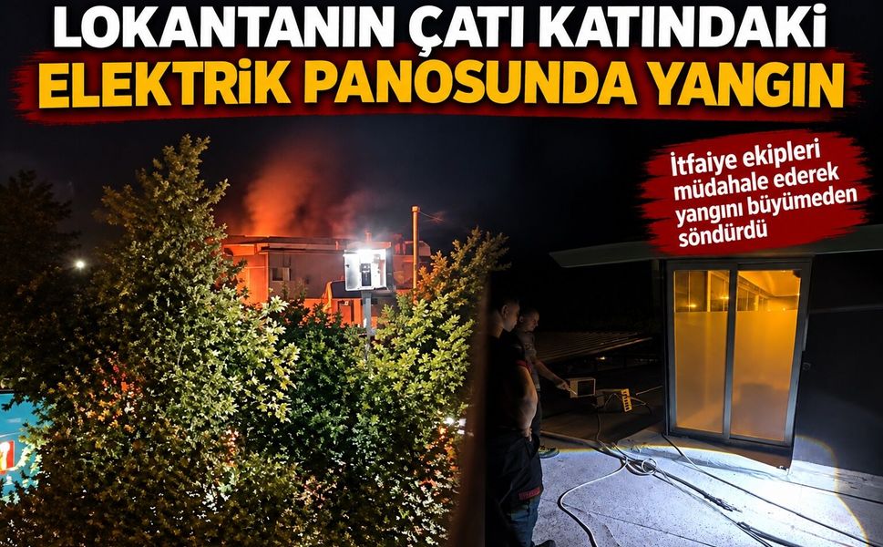 Lokantanın Çatı Katındaki Elektrik Panosunda Yangın