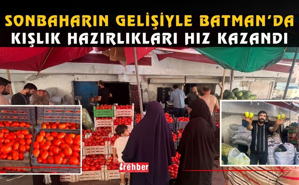 Sonbaharın Gelişiyle Batman’da Kışlık Hazırlıkları Hız Kazandı
