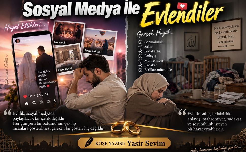 SOSYAL MEDYA İLE EVLENDİLER
