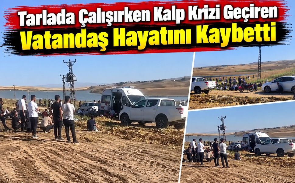 Tarlada Çalışırken Kalp Krizi Geçiren Vatandaş Hayatını Kaybetti