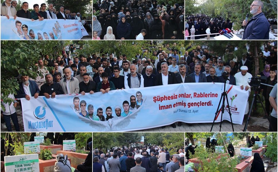 6-8 ekim şehidleri şehadetlerinin 12'nci yılında mezarları başında yad edildi