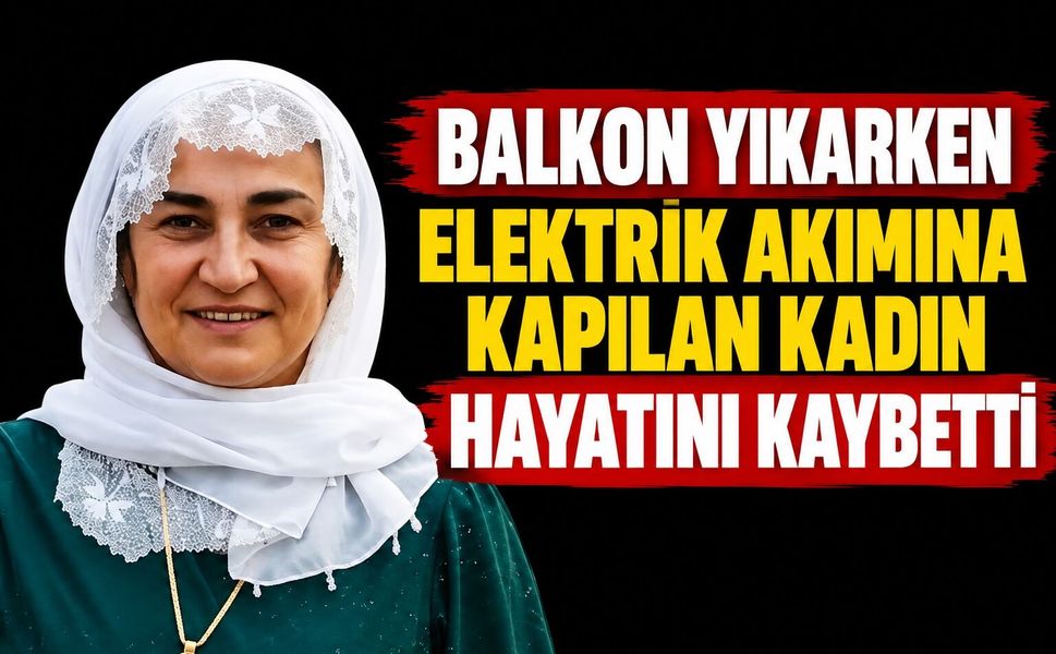Balkon Yıkarken Elektrik Akımına Kapılan Kadın Hayatını Kaybetti