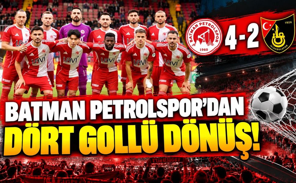 Batman Petrolspor’dan Dört Gollü Dönüş!
