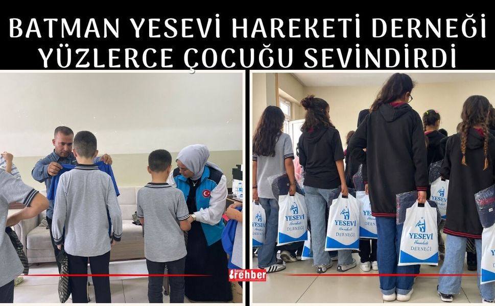 Batman YESEVİ Hareketi Derneği Yüzlerce Çocuğu Sevindirdi