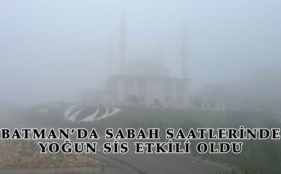 Batman’da Sabah Saatlerinde Yoğun Sis Etkili Oldu