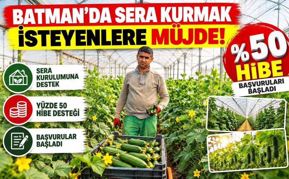 Batman’da Sera Kurmak İsteyenlere Müjde! Yüzde 50 Hibe Başvuruları Başladı