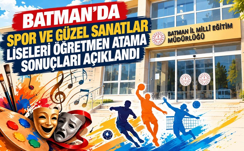 Batman’da Spor ve Güzel Sanatlar Liseleri Öğretmen Atama Sonuçları Açıklandı