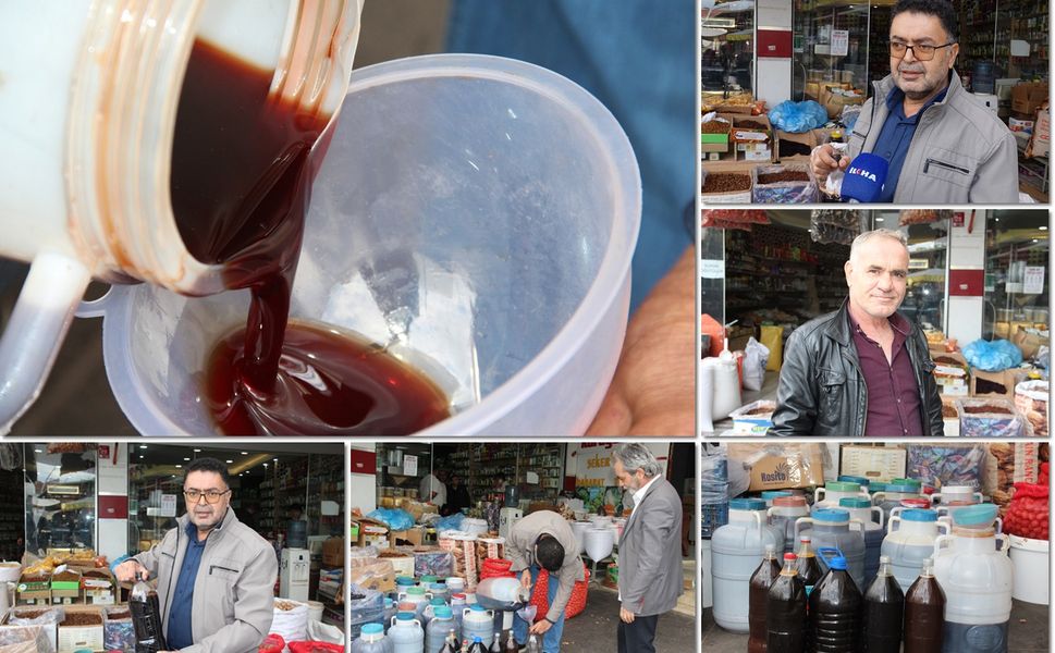 Batman'ın doğal üzüm pekmezi tezgâhlardaki yerini aldı