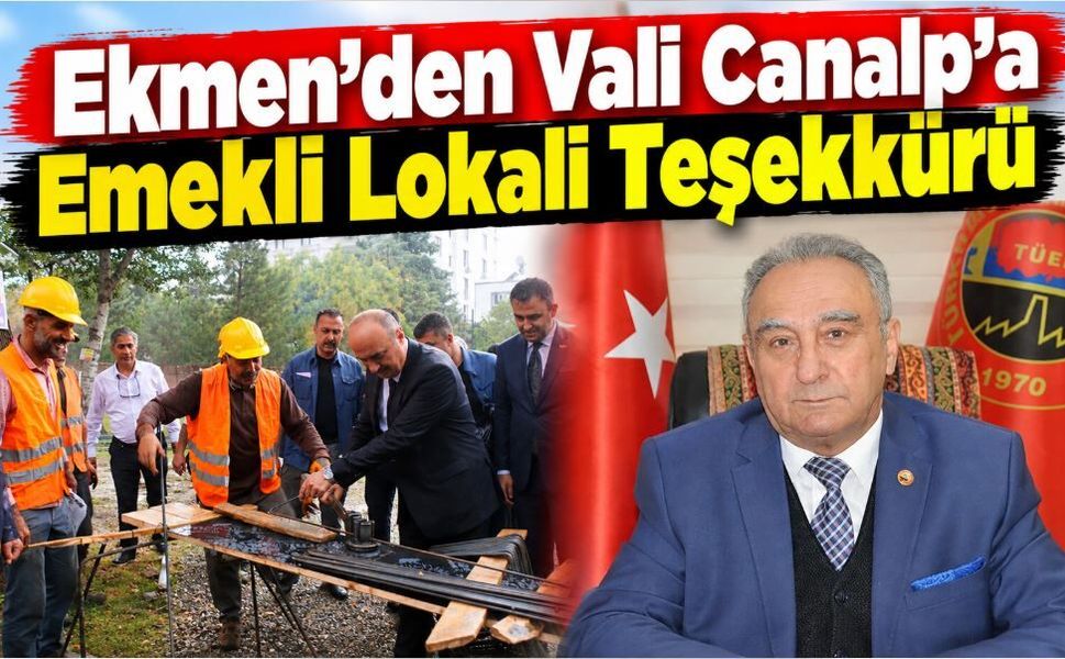 Ekmen’den Vali Canalp’a Emekli Lokali Teşekkürü