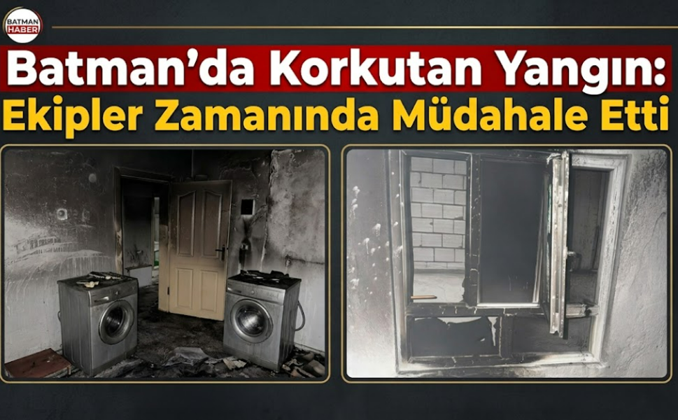 Batman’da Korkutan Yangın: Ekipler Zamanında Müdahale Etti