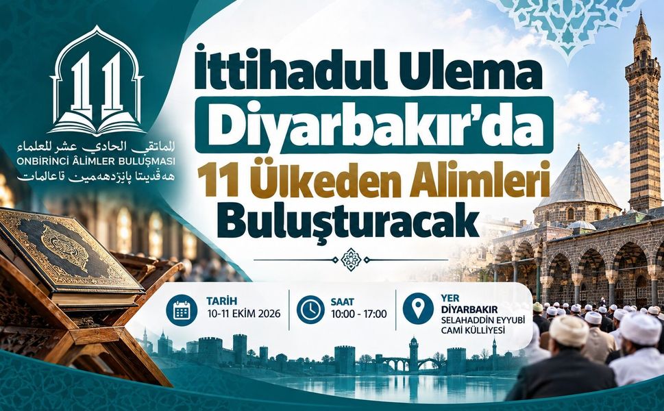 İttihadul Ulema Diyarbakır’da 11 Ülkeden Alimleri Buluşturacak