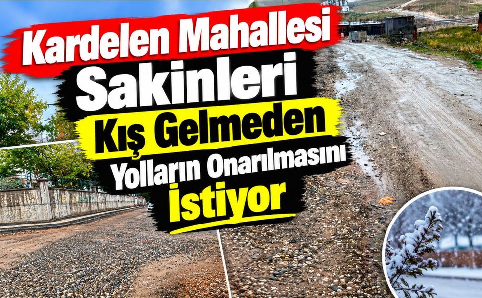 Kardelen Mahallesi Sakinleri Kış Gelmeden Yolların Onarılmasını İstiyor