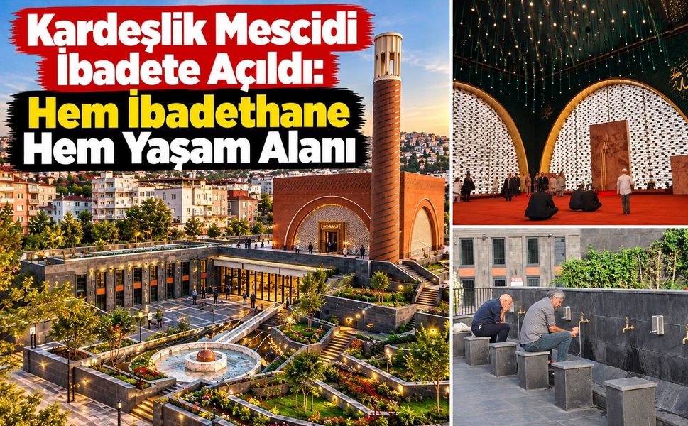 Batman’da Kardeşlik Mescidi İbadete Açıldı: Hem İbadethane Hem Yaşam Alanı