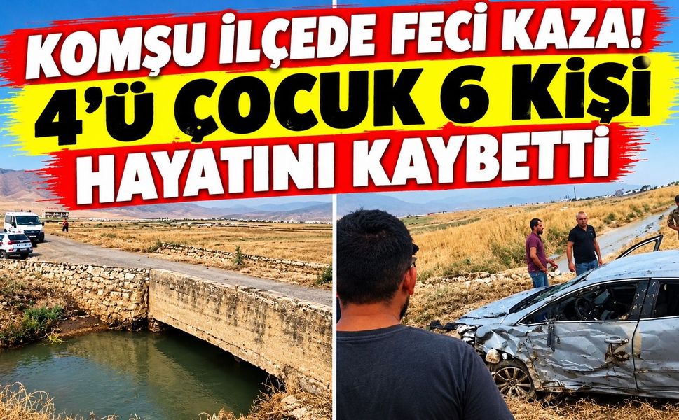 Komşu İlçede Feci Kaza! 4’ü Çocuk 6 Kişi Hayatını Kaybetti