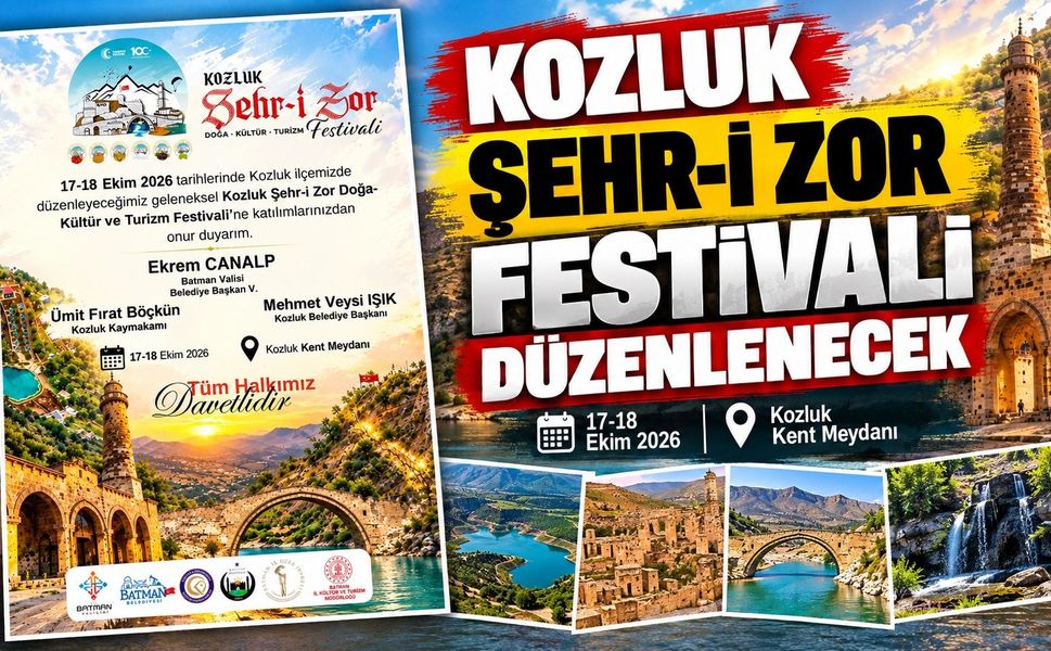 Kozluk Şehr-i Zor Festivali Düzenlenecek
