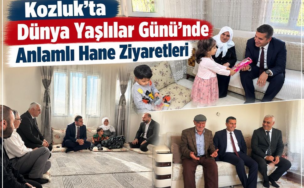 Kozluk’ta Dünya Yaşlılar Günü’nde Anlamlı Hane Ziyaretleri