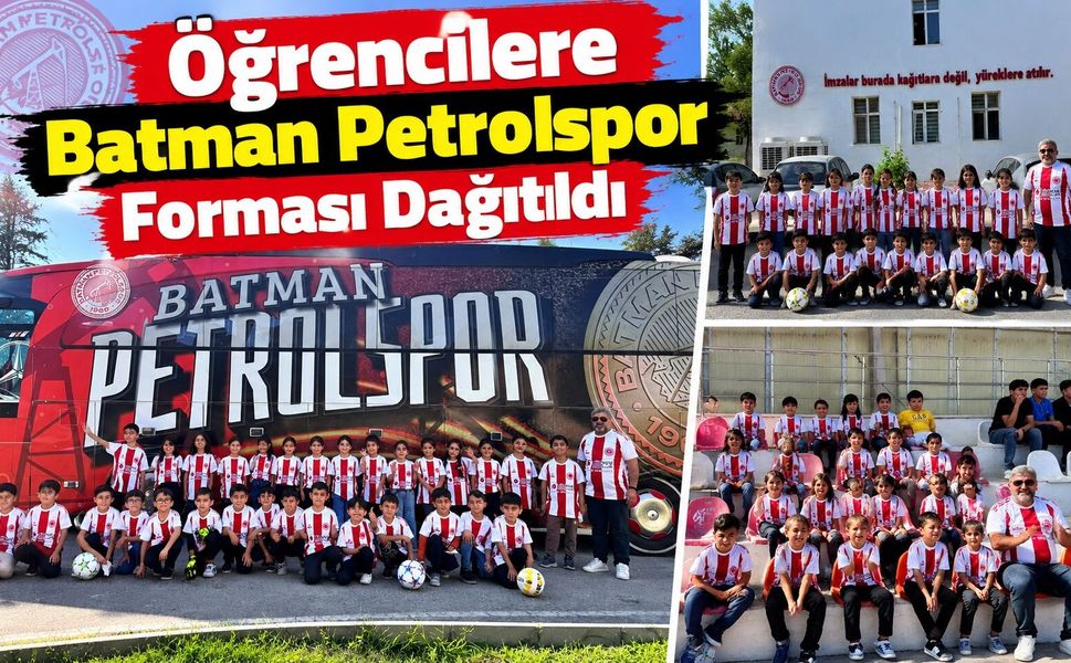Öğrencilere Batman Petrolspor Forması Dağıtıldı