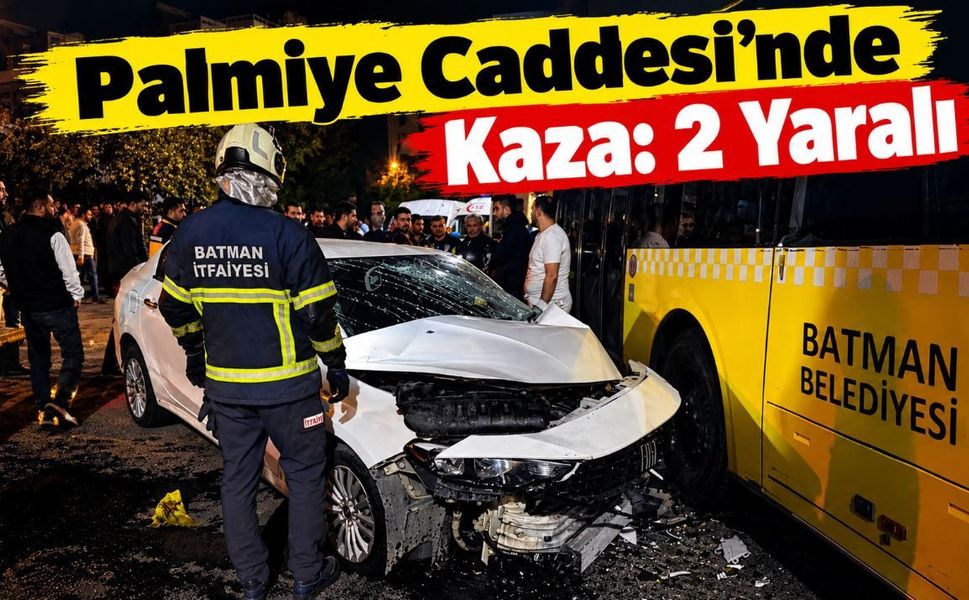 Palmiye Caddesi’nde Kaza: 2 Yaralı