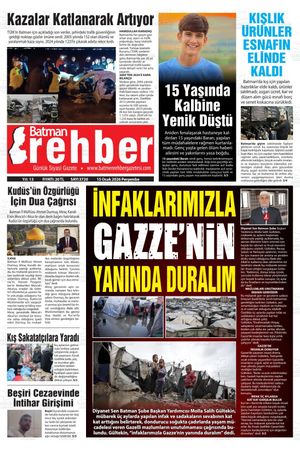 15 Ocak 2026 Perşembe