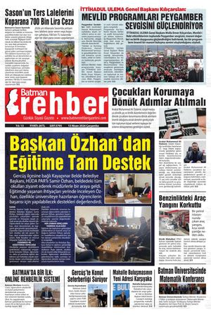 15 Nisan 2026 Çarşamba