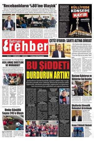 16 Nisan 2026 Perşembe